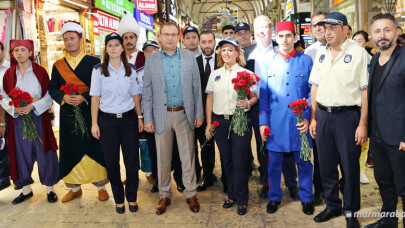 İBB Zabıta ekipleri Kapalıçarşı’daki esnafı ziyaret etti