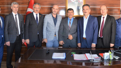 Abdulkadir Yüce'ye, Başkan Refik Yılmaz'dan ziyaret