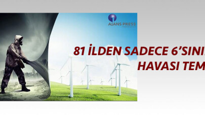 '81 ilden sadece 6’sının havası temiz'