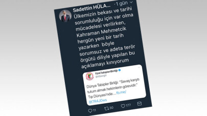 Rektör Hülagü, Türk Tabipleri Birliği'nin paylaşımını kınadı