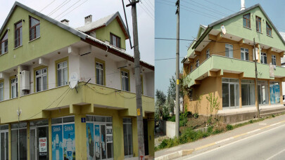 Başiskele'de cephe iyileştirmeleriyle binalar güzelleşti