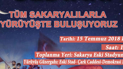 15 Temmuz Demokrasi ve Milli Birlik Günü Gençlik Yürüyüşü