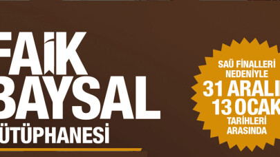 Öğrenciler finallere Faik Baysal’da hazırlanacak