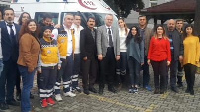 112 istasyonunda pastalı kutlama