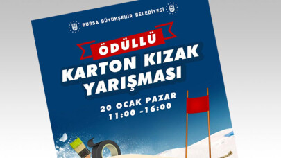 Kartondan kızağını yap ödülü kap