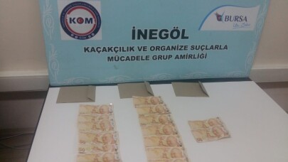 İnegöl’de sahte para operasyonu, 3 tutuklama