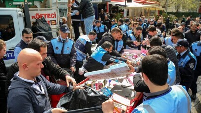 Bursa’da zabıtadan seyyar satıcılara operasyon