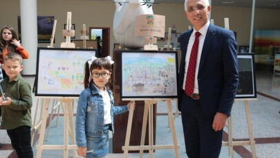 Minik ressamların zeytin ağacı sevgisi