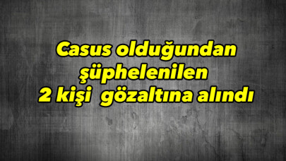 Casus olduğundan şüphelenilen 2 kişi gözaltına alındı