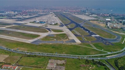 Atatürk Havalimanı boş hali havadan görüntülendi