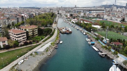 (Özel )Kurbağalıdere’nin ıslahında gelinen son durum havadan görüntülendi