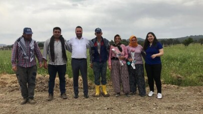 Ayvalık’ta çiftçiler unutulmadı