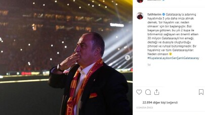 Fatih Terim: "Bir hayalimiz var tüm Galatasaraylılar: Neden olmasın"