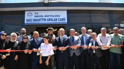 Hacı Bahattin Arslan Camii ibadete açıldı