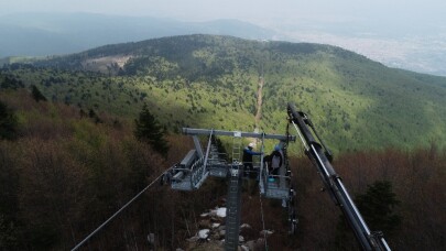 (Özel) Teleferik cambazları...