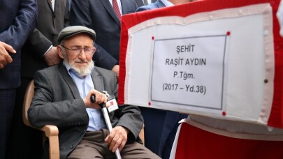 Pençe Harekatı şehidi Piyade Teğmen Raşit Aydın son yolculuğuna uğurlandı