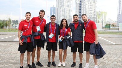 Avrupa Oyunların’da Takım Bayrak Töreni düzenlendi