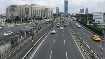 Bayram öncesi İstanbul’da yollar boşaldı