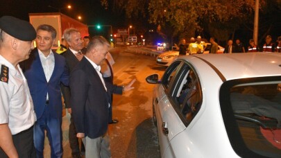 Bayram trafiğine vali denetimi
