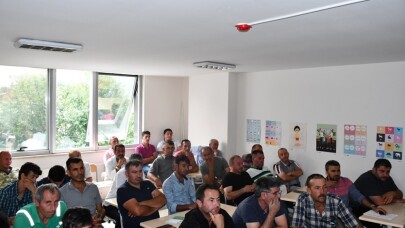 Belediye personeline yüksekte çalışma eğitimi
