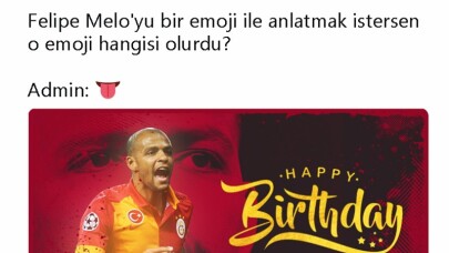 Galatasaray, Felipe Melo’nun doğum gününü unutmadı