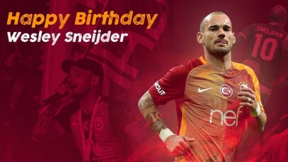 Galatasaray, Wesley Sneijder’in doğum gününü unutmadı