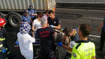 Kocaeli’de 2 tır çarpıştı: 1 yaralı