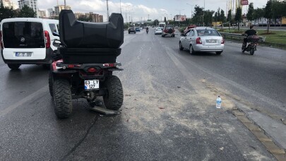 (Özel) D-100’de ATV kazası: 2 Yaralı