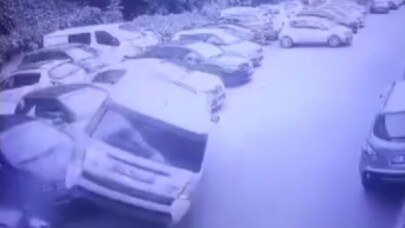 (Özel) Lüks cip 6 otomobili ezdi