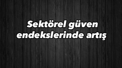 Sektörel güven endekslerinde artış 