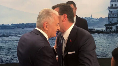 Binali Yıldırım ve Ekrem İmamoğlu’nun ilk karşılaşma anı