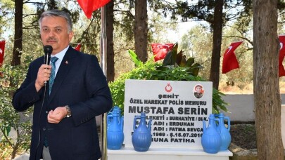 15 Temmuz Şehidi Özel Harekat Polis Memuru Serin mezarı başında anıldı