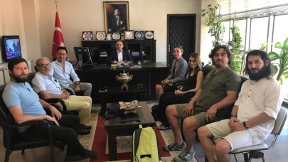 Adramytteion kazı ekibinden Kaymakam Öner’e ziyaret