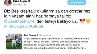 Bakan Selçuk’un çağrısına Başkan Akpolat’tan destek