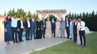Dursun ve Başak ailelerinin mutlu günü