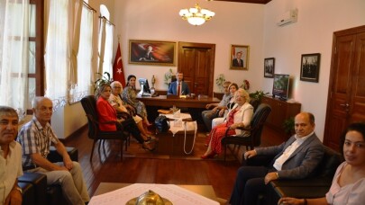 Edremit Kent Konseyi’nden, Kaymakam Sırmalı’ya ziyaret