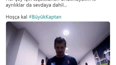 Medipol Başakşehir’den Emre Belözoğlu’na veda klibi