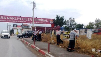 Nakliyeciler Terminali’nde kapsamlı temizlik yapıldı