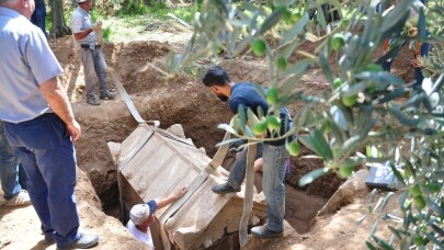 Roma dönemine ait mezardan iskelet çıktı