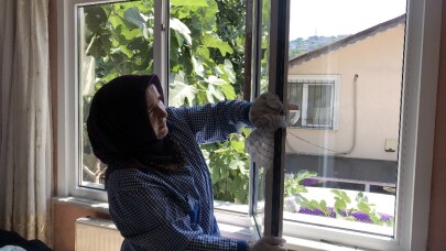 Beykoz’da yaşlıların evleri temiz, yüzleri güleç