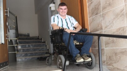 Engelin olmadığını azmiyle gösterdi