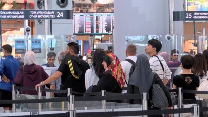 İstanbul Havalimanı’nda bayram yoğunluğu başladı