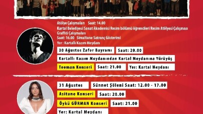 Kartal Belediyesi ‘Zafer Haftası’nı büyük bir şölenle kutlayacak