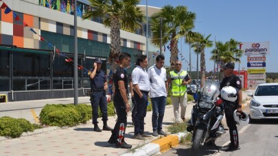 Kaymakam Görgülüarslan bayram trafiği önlemlerini yerinde inceledi