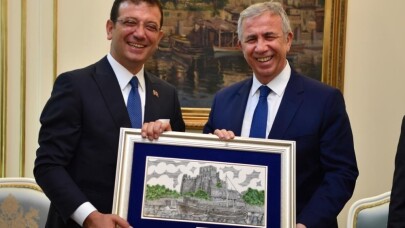 Mansur Yavaş’tan Ekrem İmamoğlu’na ziyaret
