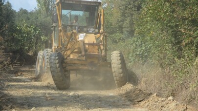 Arazi yollarına Gemlik Belediyesi desteği