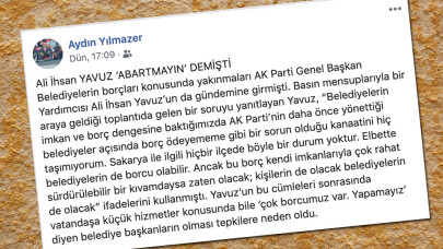 Aydın Yılmazer'den başkanlara 'hatırlatma' geldi