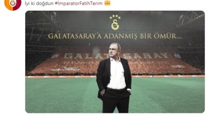 Galatasaray’dan Fatih Terim’e doğum günü kutlaması