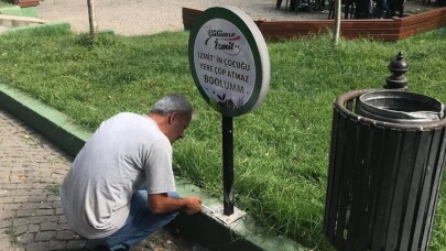 İzmit’te çevre kirliliğine karşı İzmitçe uyarı