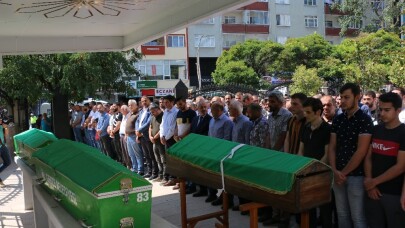 Kamyonda yanarak hayatını kaybeden 3 kişi toprağa verildi